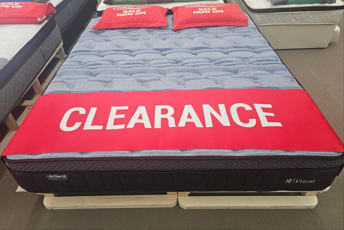 AND SLEEP PRIME MATTRESS KING SIZE 70% OFF CLEARANCE OLD FABRIC