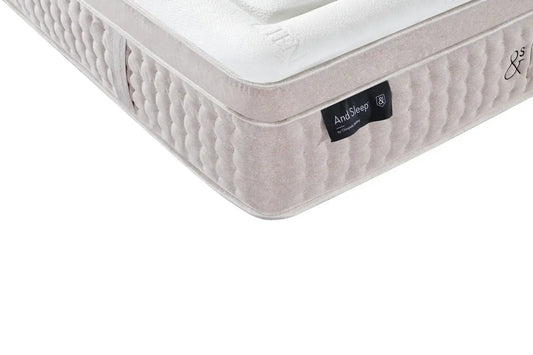 Close-up of a luxury Australian-made mattress with quilted fabric and soft top layer