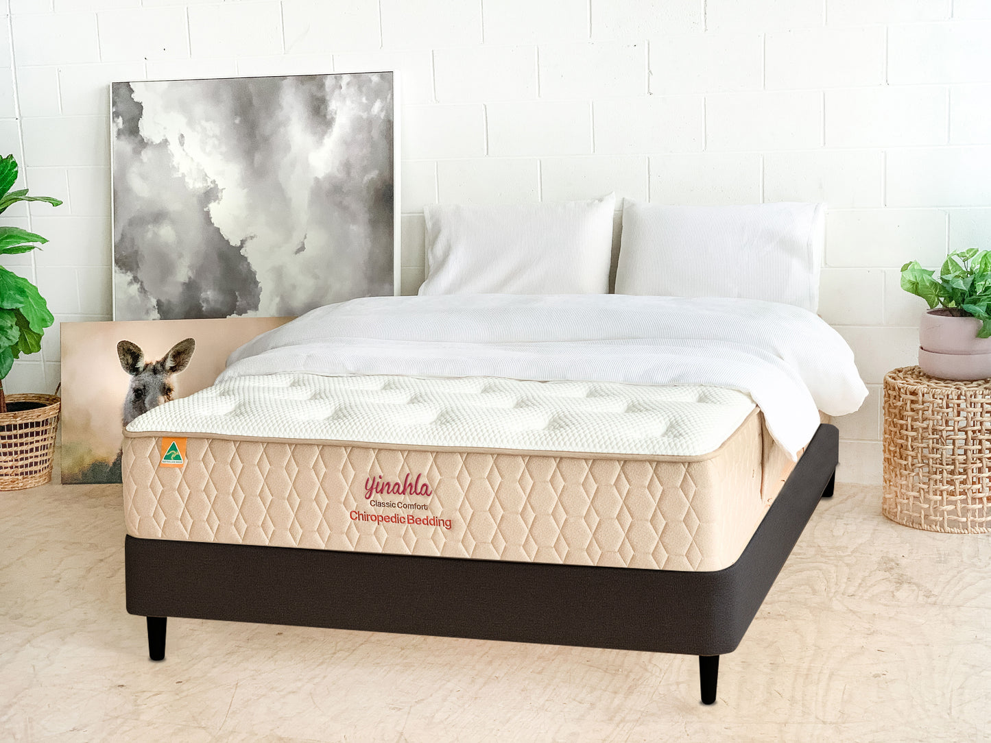 Yinahla Classic Comfort Mattress with Lumia base bundle