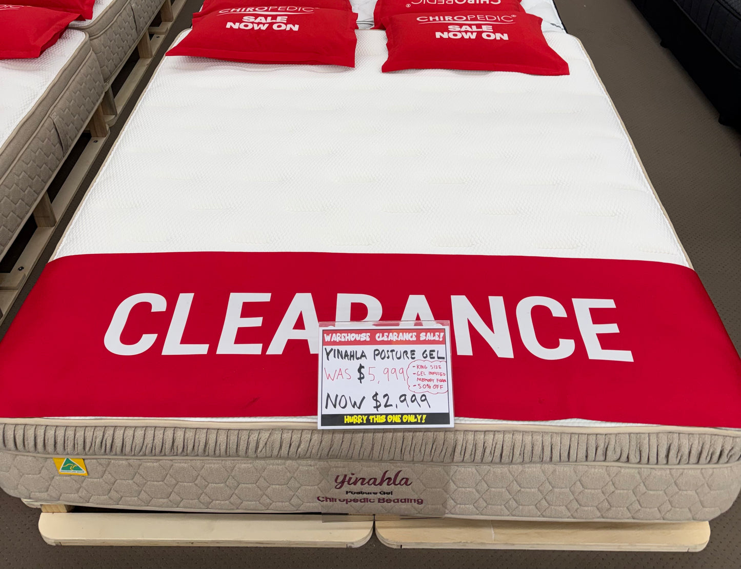 Ex-Display Yinahla Posture Gel King Mattress