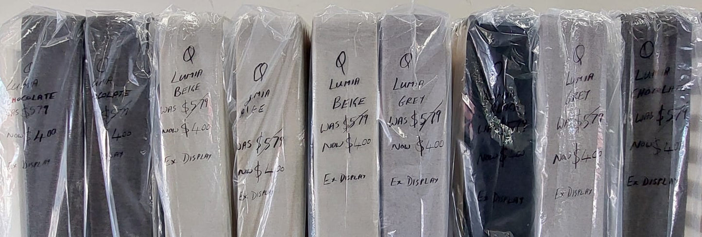 LUMIA QUEEN BED BASES - EX-DISPLAY