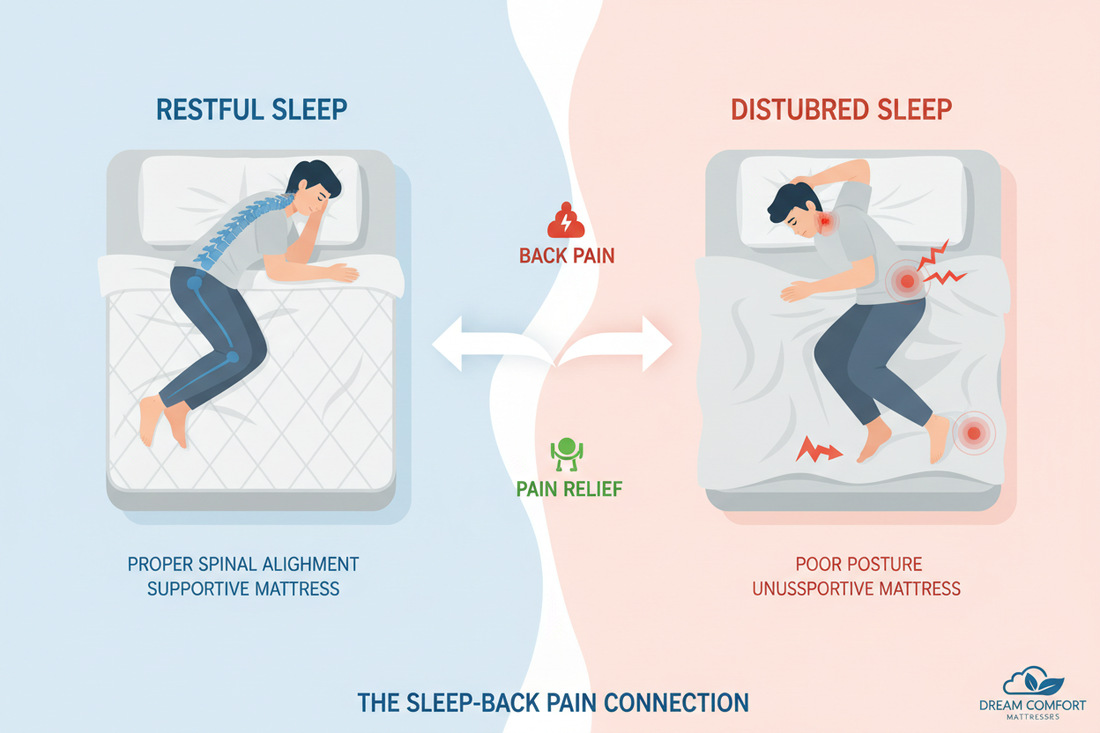 The Relationship Between Back Pain and Sleep: How the Right Mattress Can Help