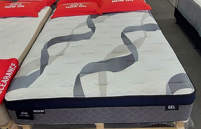 ELITE GEL MEDIUM QUEEN MATTRESS - EX-DISPLAY