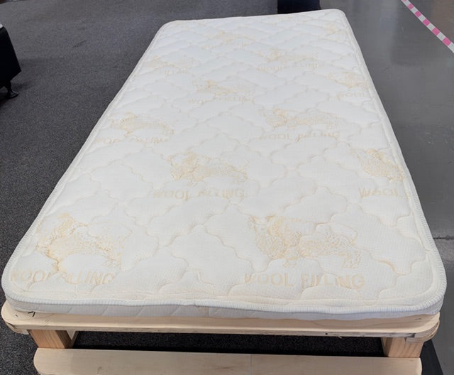 FOAM WOOL MATTRESS TOPPER - SINGLE - EX-DISPLAY