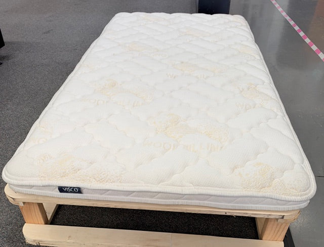 VISCO WOOL MATTRESS TOPPER - SINGLE - EX-DISPLAY