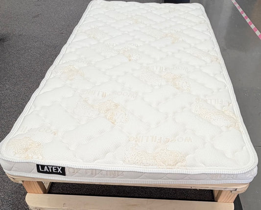 LATEX WOOL MATTRESS TOPPER - SINGLE - EX-DISPLAY