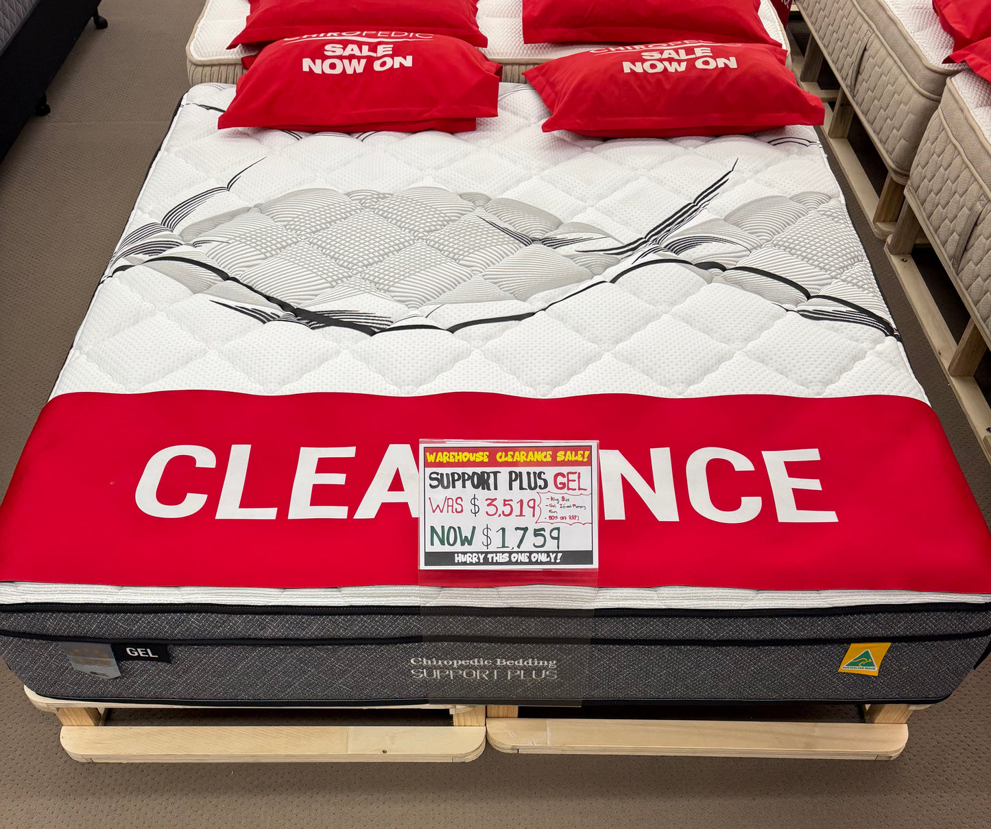 Ex-Display Support Plus Gel King Mattress