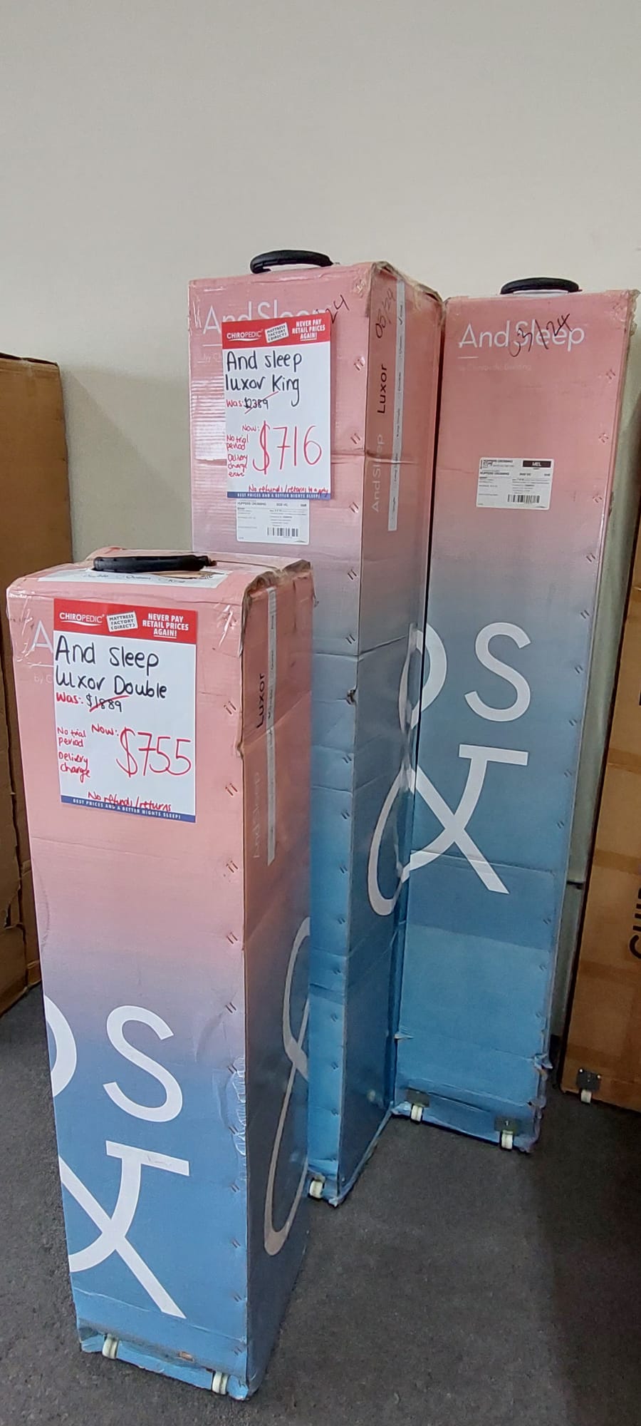 &SLEEP LUXOR [KING & DOUBLE SIZE ONLY] - NEW IN BOX