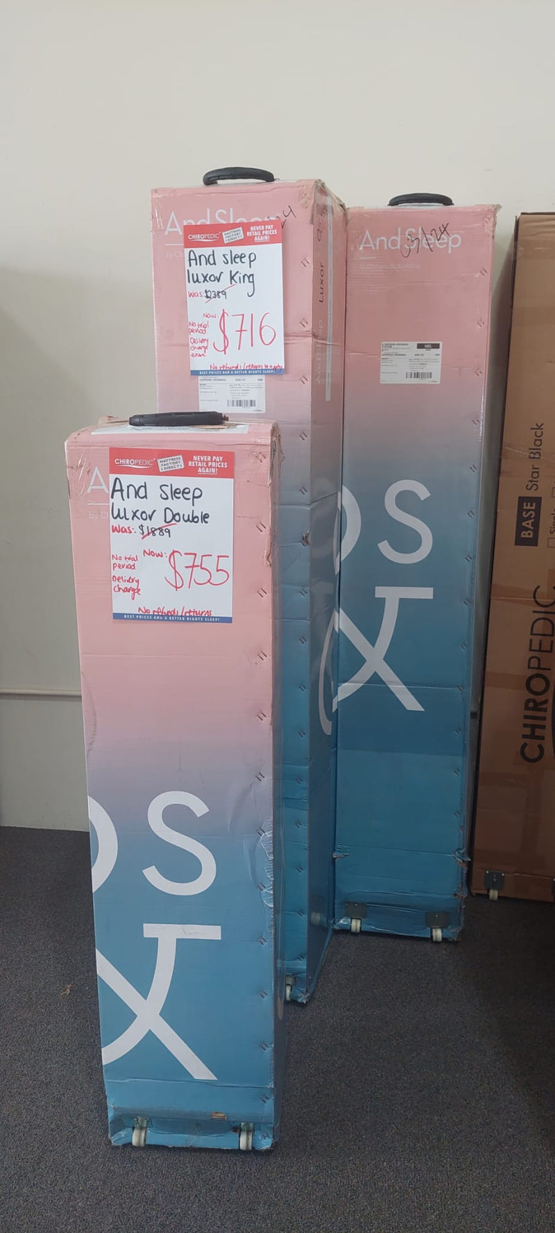 &SLEEP LUXOR [KING & DOUBLE SIZE ONLY] - NEW IN BOX
