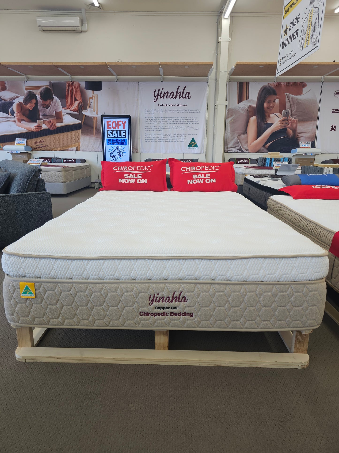 Ex-Display Yinahla Copper Gel Queen Mattress